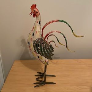 Decorative metal rooster